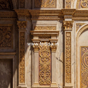 Royal Wall Design Simple And Elegant Pop Design No-6168