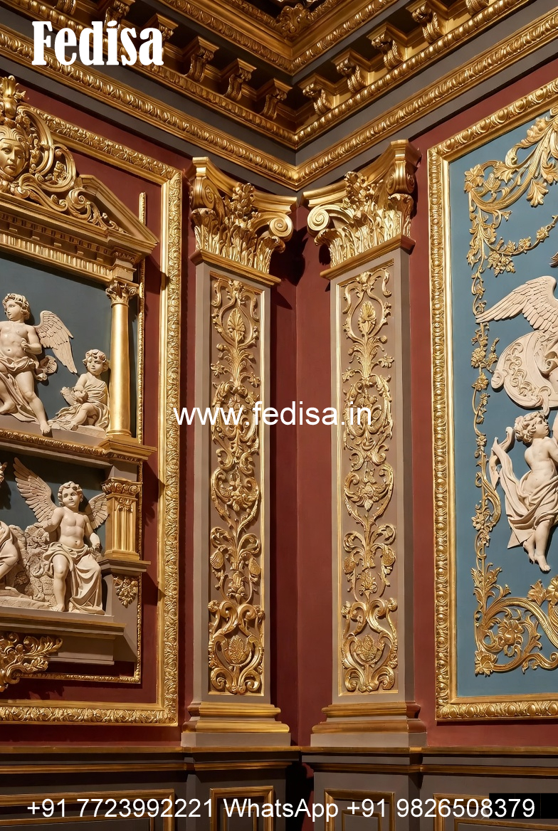 Feature Wall Classic Style 2026 Pop Ceiling Design No-6186