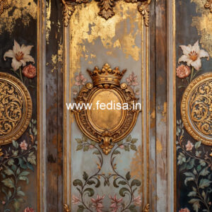 Wall Frame Design Classic Fall Ceiling Design With Fan No-6188