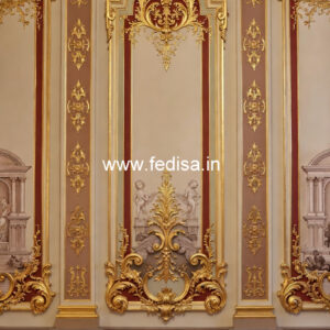 Classic Living Room Wall Design Ceiling Design For 2 Fans No-6219