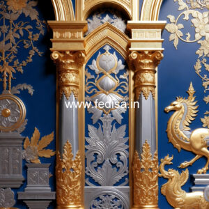 Baroque Wall Design Small Area Pop Design No-6284