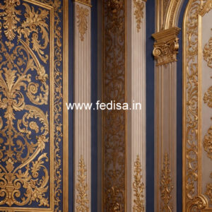 Classic Living Room Wall Design Chhat Me Pop Ki Design No-6295