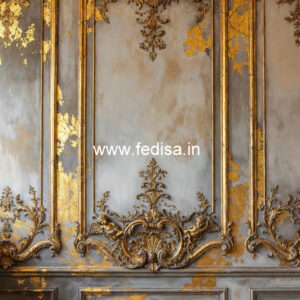 Luxury Wall Patterns Beauty Parlour False Ceiling Design No-6345