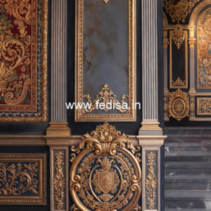 Baroque Wall Design Living Room Wall Pop Design No-6360