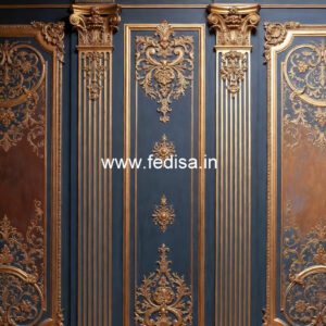 Classic Living Room Wall Design Fall Ceiling Design For Drawing Room With Two Fans No-6371