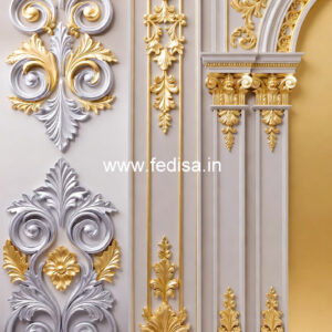 Ceiling To Wall Molding Drawing Room Pop Ceiling No-6382