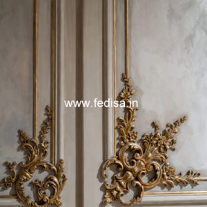 Baroque Wall Design Cement Pop Design For Bedroom No-6398