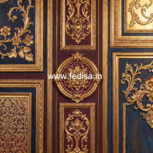 Wall Molding Design False Ceiling For Square Hall No-6440