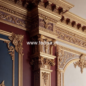 Wall Frame Design Classic False Ceiling Design For Bedroom No-6492