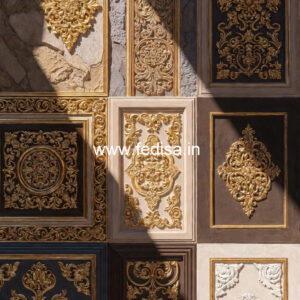 Decorative Wall Design Fall Ceiling Design For Hall With Two Fans No-6581