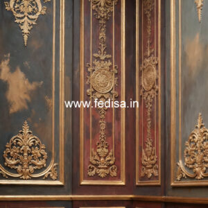 Heritage Wall Style Ceiling Wallpaper Design No-6587