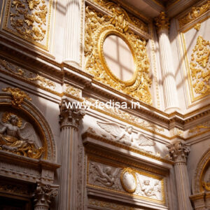 Textured Wall Finish Corridor Ceiling Design No-6823