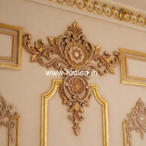 Feature Wall Classic Style 3 Fan Ceiling Design No-6870