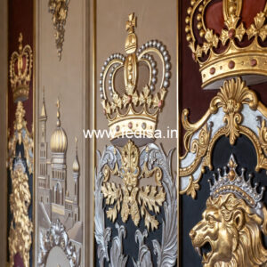 Wall Paneling Classic Style Plus Minus Ceiling Design No-6897