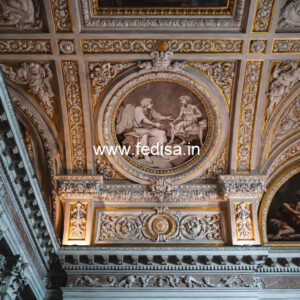 Wallpaper Classic Design Thermocol Ceiling Design No-6901