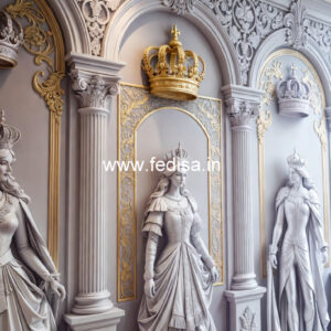 Colonial Wall Decor False Ceiling Design For Shop No-6926