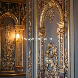 Classic Tv Wall Design Exposed Ceiling Design No-6945