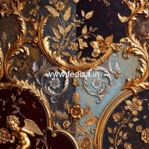 Royal Wall Design Pop Design For Lobby Two Fan No-7042