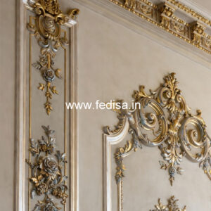 Feature Wall Classic Style Box Ceiling Design No-7060