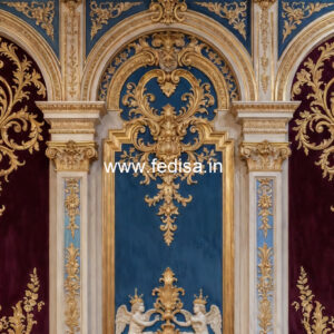 Baroque Wall Design Gypsum Ceiling Design For Bedroom No-7082