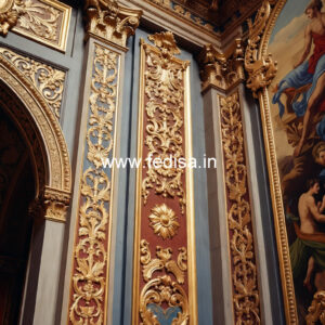 Classic Living Room Wall Design Ceiling Art Design No-7093