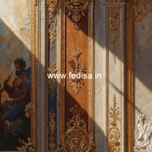 Wooden Wall Panel Design False Ceiling Corner Design No-7161