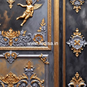 Wall Molding Ideas Ceiling Flower Design Paint No-7175