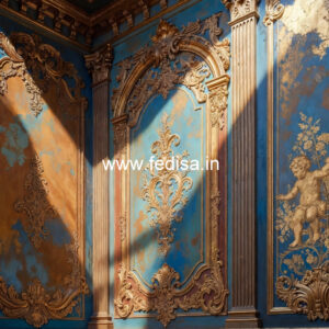 Decorative Wall Design Small Pooja Room False Ceiling Design No-7265