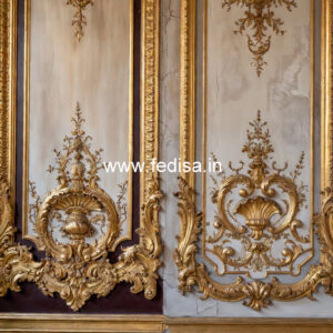 Heritage Wall Style Dining Hall False Ceiling Design No-7271