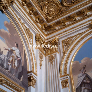 Wall Art Classic Style Reception Ceiling Design No-7334
