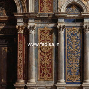 Vintage Wall Design Pvc False Ceiling Design For Living Room No-7338