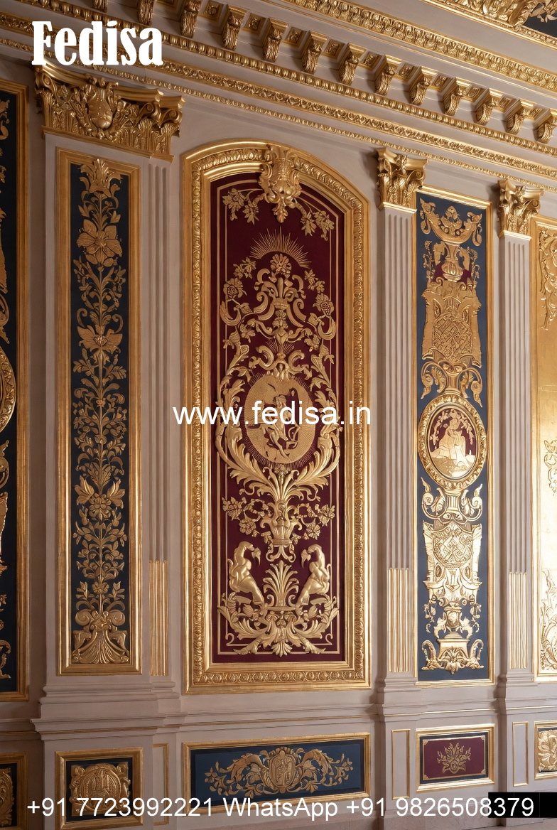 Wall Paneling Classic Style Front Balcony Ceiling Design No-7429