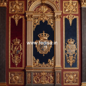 Classic Living Room Wall Design Pop Design Double Fan No-7435