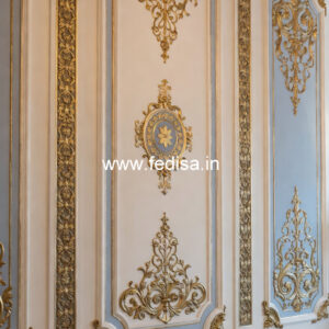 Ceiling To Wall Molding High Ceiling Living Room Design No-7484