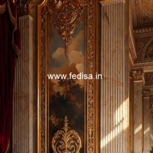 Colonial Wall Decor Main Entrance Ceiling Design No-7496