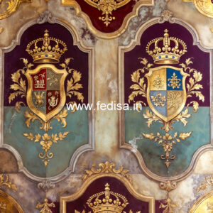 Ceiling To Wall Molding Pooja Room Pop Simple Design No-7522