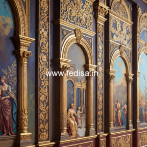 Vintage Wall Design Pvc False Ceiling Design For Hall No-7642