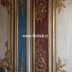 Carved Wall Panels Pop Double Fan Design No-7671