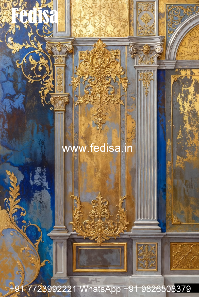 Neoclassical Wall Decor Pvc Ceiling Design 2026 Bedroom No-7691