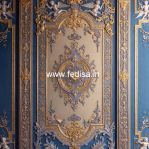 Wooden Wall Panel Design Bedroom Design Pop Ceiling No-7731