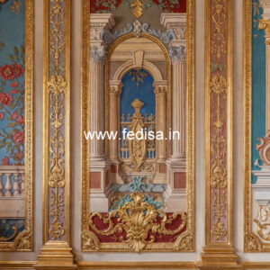 Dining Room Wall Design Classic False Ceiling For Lobby No-7779