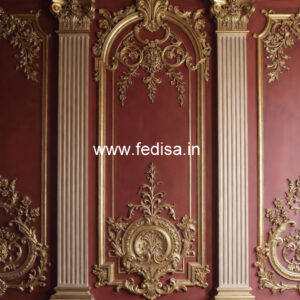 Wall Molding Ideas Circle False Ceiling Design No-7783