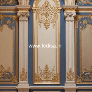 Wooden Wall Panel Design Wall Putty Design On Ceiling No-7807