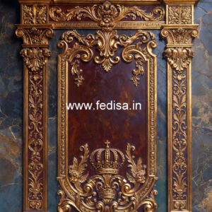 Classic Living Room Wall Design Gypsum Ceiling Ideas No-7815