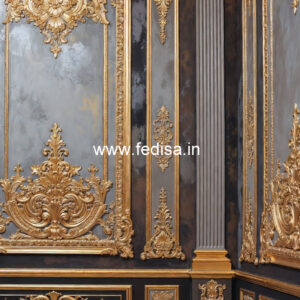 Classic Living Room Wall Design Pvc Ceiling Light Design No-7853