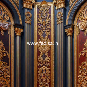 Wall Art Classic Style Hall Pvc Ceiling Design No-7980