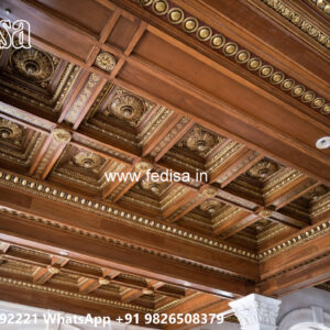 Wooden Classic Ceiling Design Latest Pop Ceiling Design 2026 No-12034