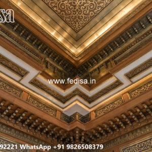 Wooden Classic Ceiling Design Pop Design Hall 2026 No-12045