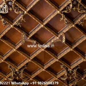 Wooden Classic Ceiling Design Fall Ceiling Cornice No-12079