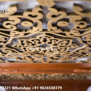 Wooden Classic Ceiling Design Pop False Design No-12081